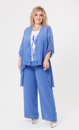 Изображение Комплект 132639 блуза+кардиган+брюки голубой